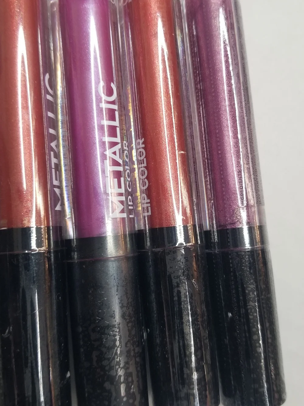 Metallic Lip Color Set - Purple & Pink Metallic Shades Brand Name NICKAK.